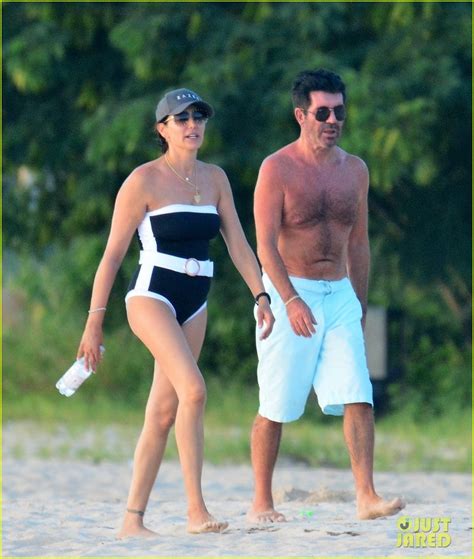 simon cowell is all smiles shirtless at the beach after electric bike accident photo 4509065