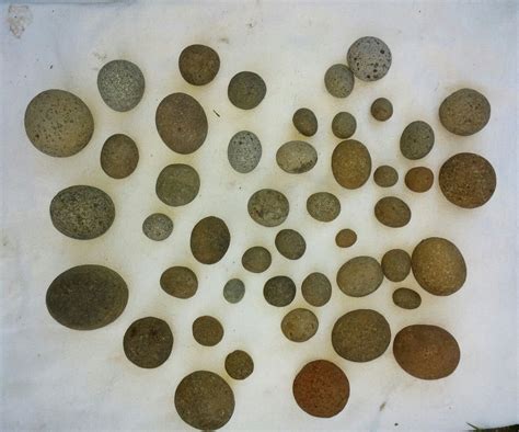 Indian Stone Game Balls Artifacts California Yana