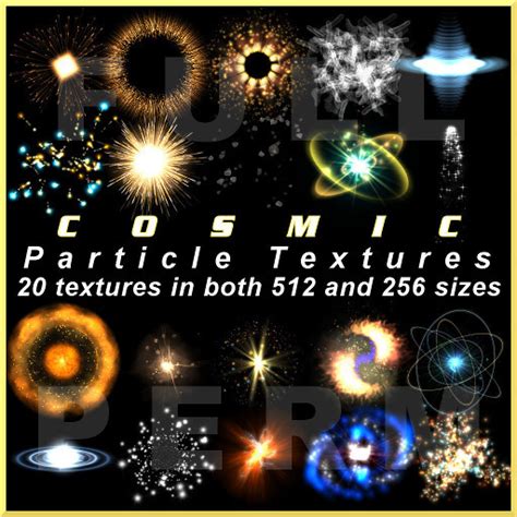 Second Life Marketplace Cosmic Particle Texture Collection