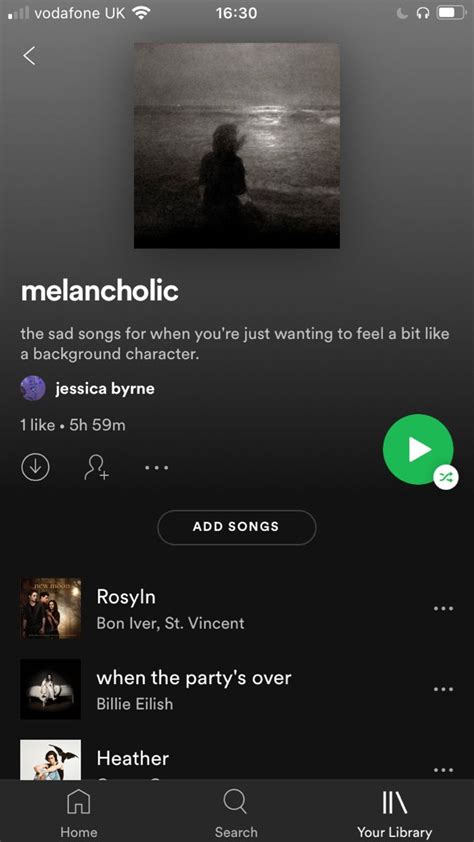 Spotify Playlist Spotify Playlist Saddest Songs Playlist