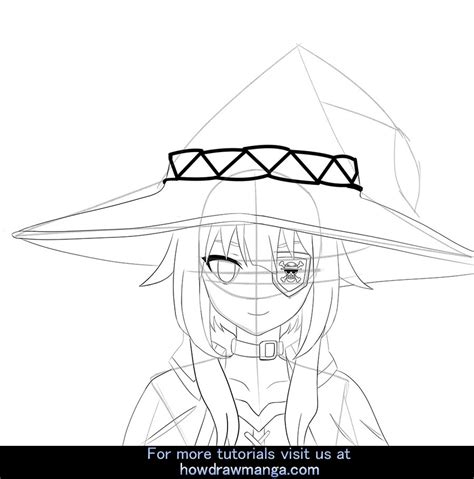 Drawing Megumin Step By Step