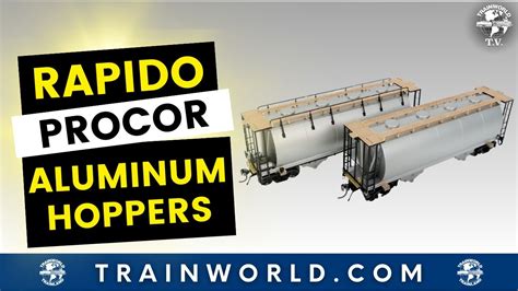 Ho Scale Rapido Procor 3000 Sq Ft Aluminum Hoppers Youtube
