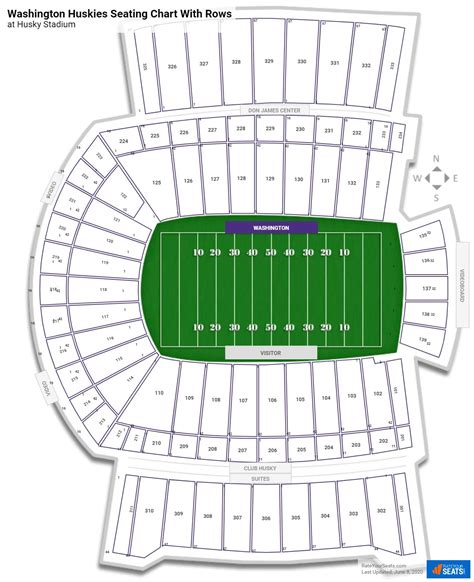 Uw Husky Stadium Seating Chart Templates Printable Free