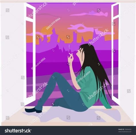 Girl Dream Stock Vector Royalty Free 74904433 Shutterstock