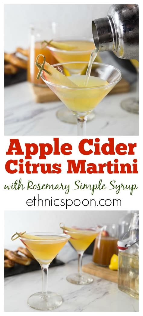 How to make the appletini? Citrus Apple Cider Martini - Analida's Ethnic Spoon
