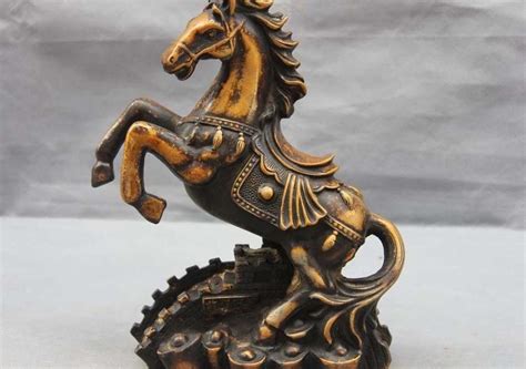 10 Chinese Folk Copper Bronze Feng Shui Lucky Wealth Running Horse