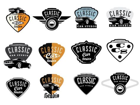Classic Car Studio Retro Logos Classic Cars Emblem Logo