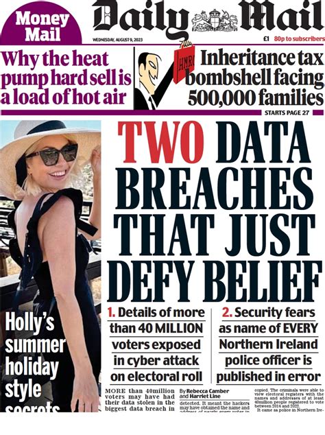 Newspaper Front Pages From Around The World 9 August 2023 The Daily
