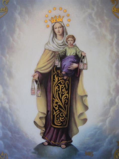 Our Lady Of Mount Carmel Lady Of Mount Carmel Blessed Mother Mary