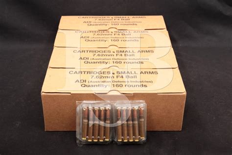 660x 762x51mm F4 Ball Australian Military Ammunition In Blister Packs