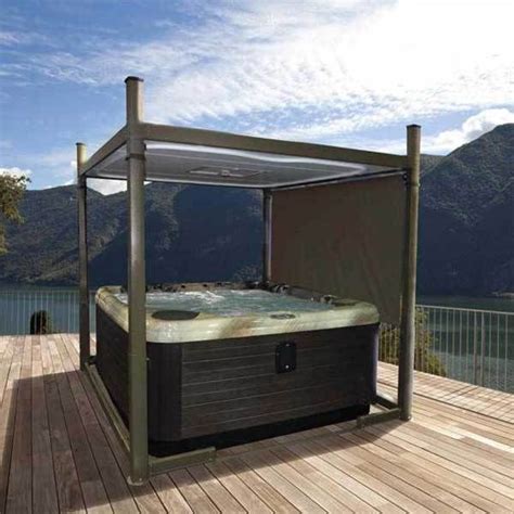The Covana Automatic Cover And Gazebo Spring Dance Hot Tubs