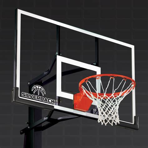 Silverback 54 In Ground Height Adjustable Basketball System With