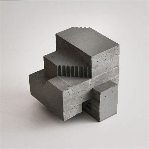 Cubic Geometry Vi Ii On Behance Concrete Sculpture Concrete Art