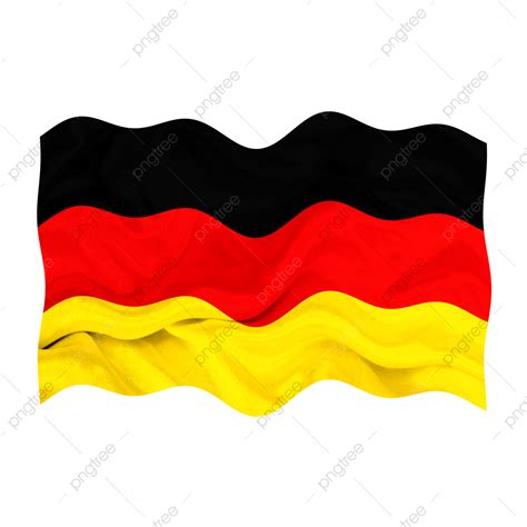 Gambar Png Clipart Bendera Jerman Realistis Bergelombang Ombak Jerman Bendera Png Transparan