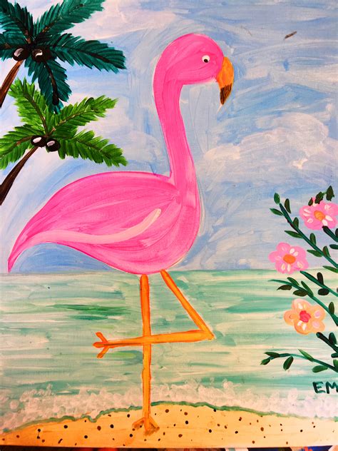 Canvas for painting is a material and support that is perceived by many people to be the best for painting for centuries. Flamingo Canvas Painting Kit
