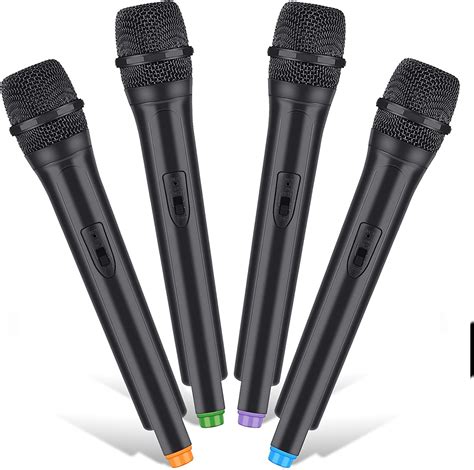 4 Pcs Fake Microphone Prop Toy Microphone Play Plastic Mics