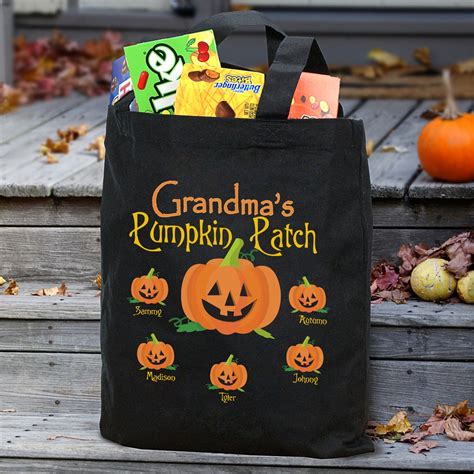 Pumpkin Patch Personalized Halloween Tote Bag Tsforyounow