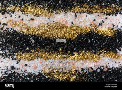 Layered Colorful Sand Pattern Marble Style Background Black White