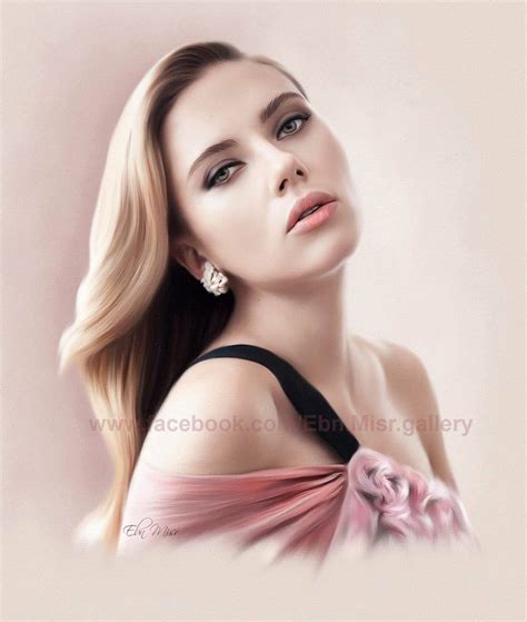 Scarlett Johansson Portrait Beautiful Art Beautiful