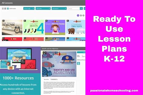 Ready To Use Lesson Plans For K 12 Review — Passionate Homeschooling