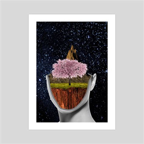 cherry blossom beyond an art print by xavier lokollo inprnt