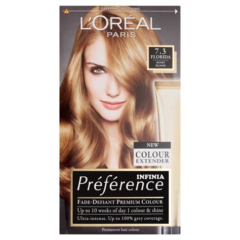 It includes natural ingredients that you can feel good about putting in your hair. Buy L'Oreal Paris Preference Infinia 7.3 Florida Honey ...