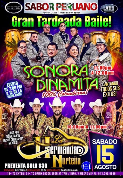 La Sonora Dinamita Y La Hermandad Norteña En Vivo Tickets Boletos At