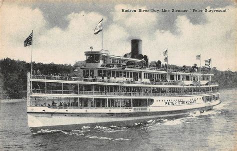 Hudson River Day Line Steamer Peter Stuyvesant Antique Postcard J27446