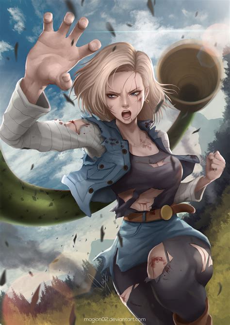 dragon ball android 18 by magion02 dragonball android 18 nsfw dragon ball anime