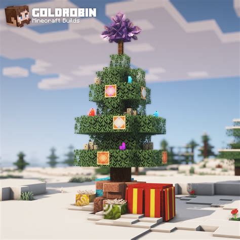 How To Make A Christmas Tree In Minecraft