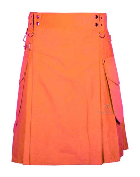 Orange Utility Kilt