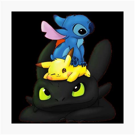 Stitch And Toothless And Pikachu Ubicaciondepersonascdmxgobmx