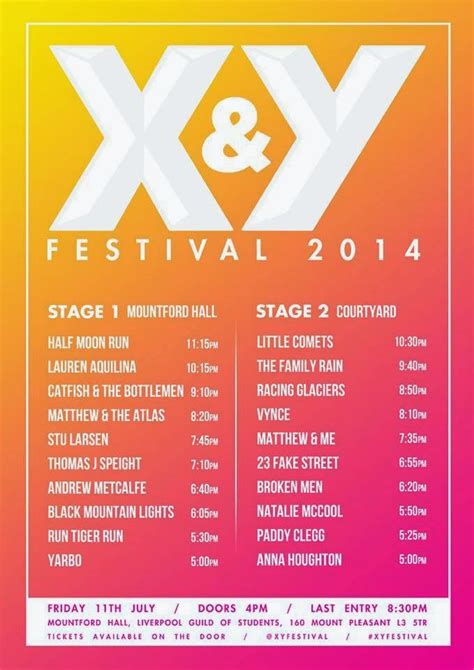the music manual x and y festival