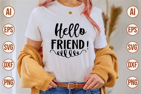 Hello Friend Graphic By Momenulhossian577 · Creative Fabrica