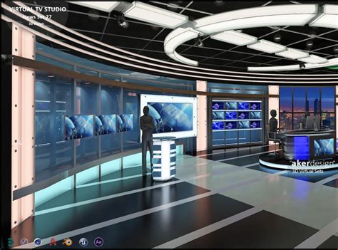 Virtual Tv Studio News Set 27 By Akerstudio On Dribbble