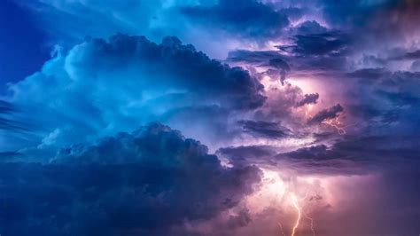 Tempestade Raios Nuvens Céu Natureza