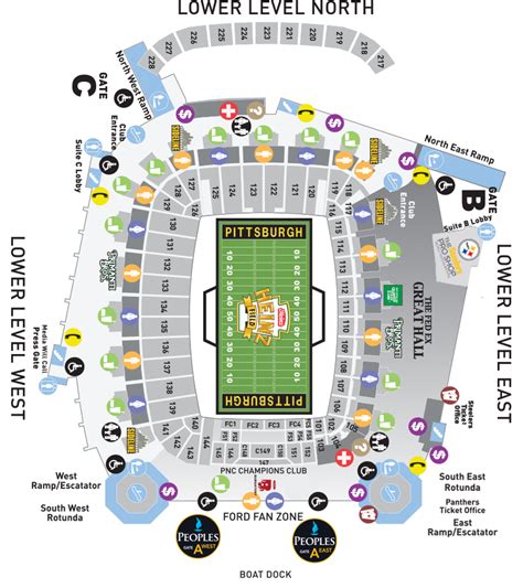 Heinz Field Seating Chart With Seat Numbers