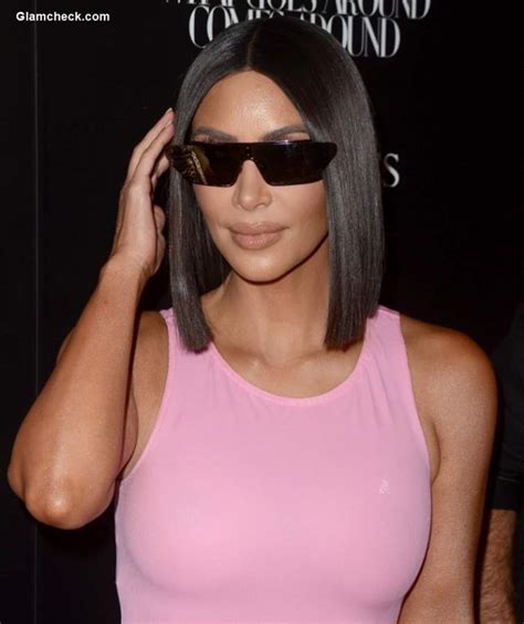 kim kardashian in pink snug dress at 25th anniversary of ‘what goes around comes around