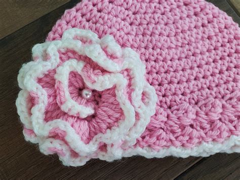 Crochet Pattern Baby Hat Pattern The Leisa Baby Hat Pattern Etsy