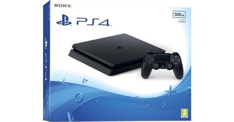 Sony Playstation 4 Slim 500gb Black Edition Sammenlign Priser Hos