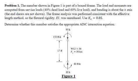 Solved Problem 1 The Member Shown In Figure 1 Is Part Of A