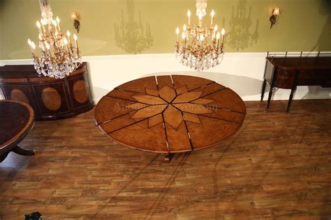 Sold and shipped by sunnydaze décor. Solid Walnut Round Arts and Crafts Expandable Dining Room ...