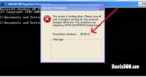 How To Shutdown Windows Xp Machine In Command Prompt Step By Step