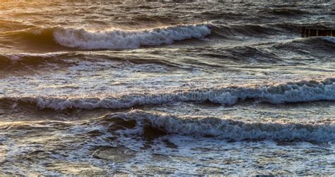 Wave Breakers At The Ocean Stock Photo Image Of Windbreaker 58059952