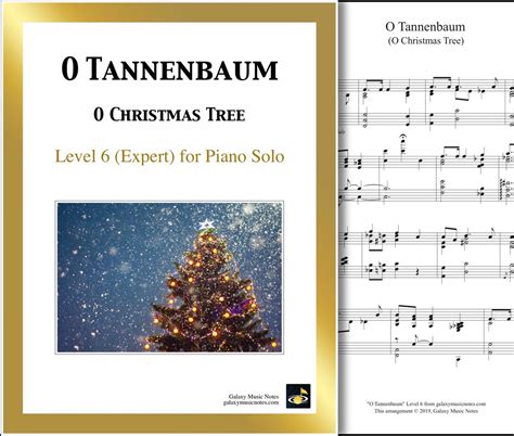 O Tannenbaum O Christmas Tree Very Advanced Piano Sheet Music