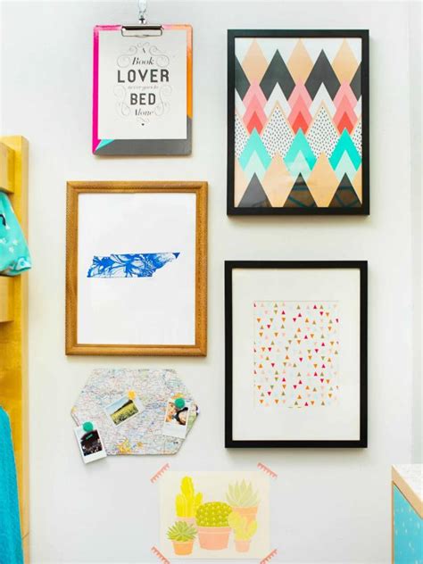 How To Make A Gallery Wall For Less Than 50 Hgtv Crafternoon Hgtv