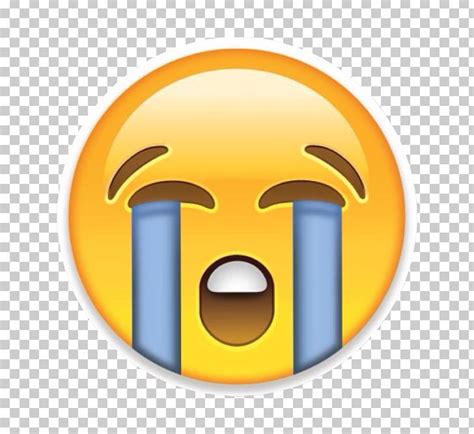 Face With Tears Of Joy Emoji Sticker Crying Emoticon Png Clipart