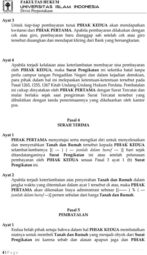 Detail Surat Perjanjian Pembangunan Rumah Tinggal Perorangan Koleksi