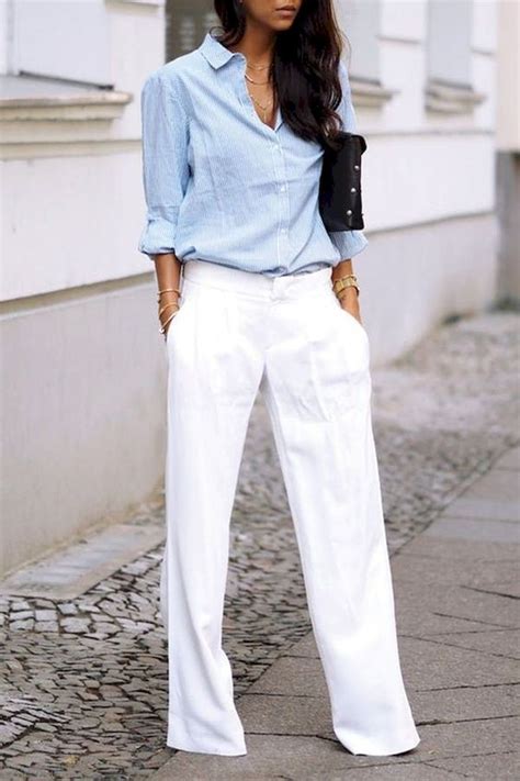 Best 47 Summer White Linen Pants Outfit For Women Bellestilo