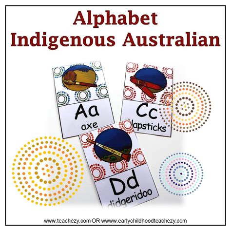 Indigenous Australia A To Z Flash Cards Aboriginal Art For Kids